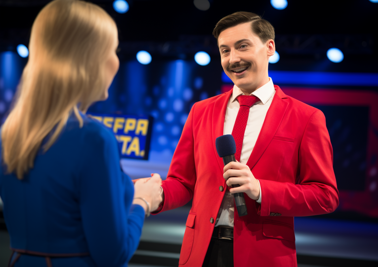Showmaster am Mikro