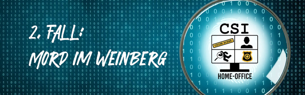 Online Team Investigation: Mord im Weinberg Teamevent Spielgestalter