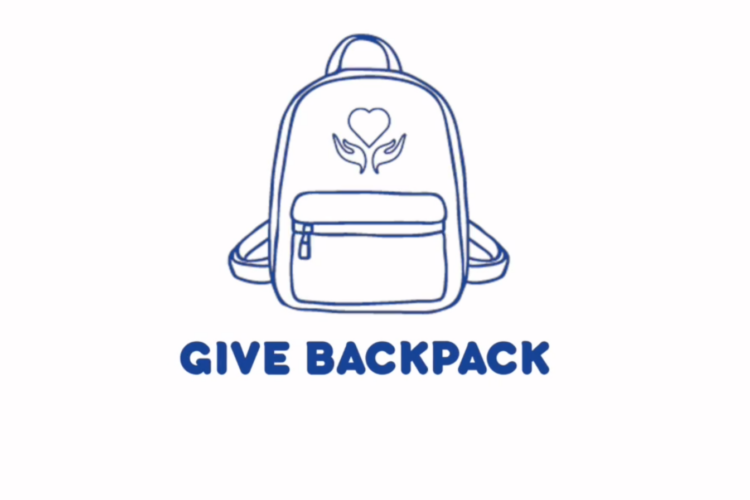 Give Backpack Teamevent Logo